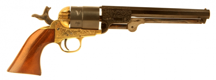 Italian Colt 1851 Navy 9mm blank firing revolver.