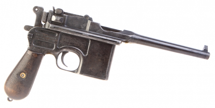 Deactivated WWI Imperial German Army Issued Mauser C96 Pistol - Rare Variant