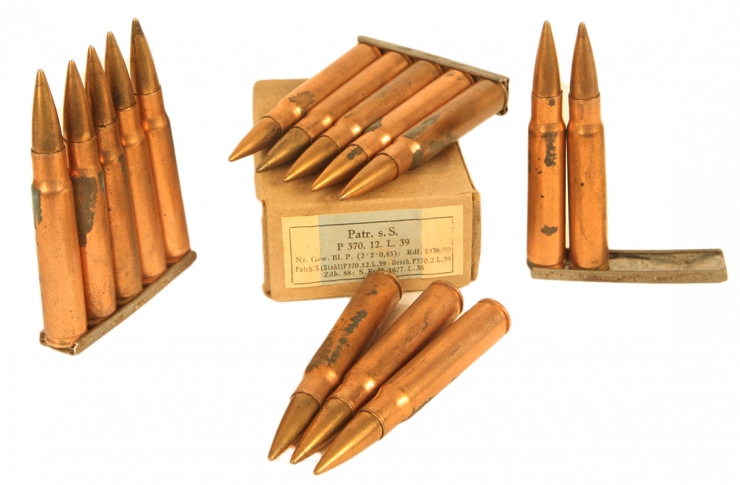 Inert WWII German 7.92mm rounds