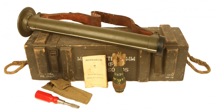 Deactivated M/968 60mm F.B.P. Mortar with case and accessories