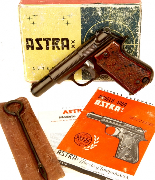 Deactivated boxed Astra 4000 Falcon pistol