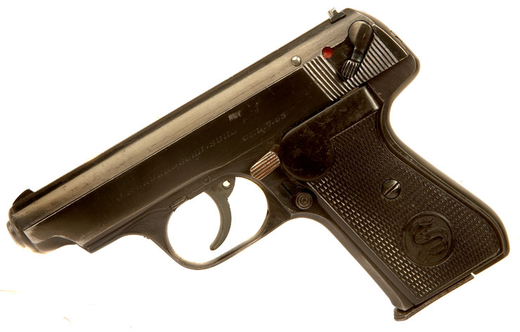 Deactivated WWII Nazi Sauer 38H Pistol
