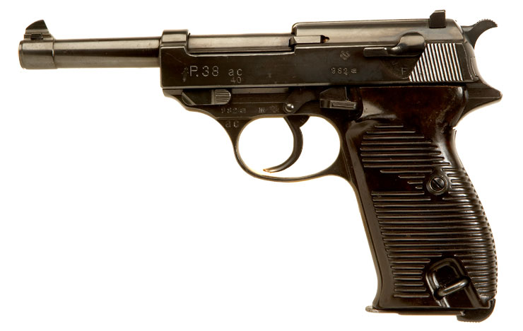 Deactivated Early Production Walther P38 AC40 Coded