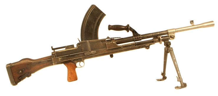 Deactivated WWII Dunkirk era, British made Dovetail Bren gun MK1