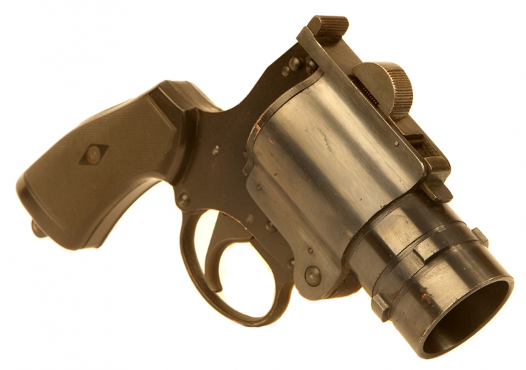 Deactivated Webley Model M Flare Pistol