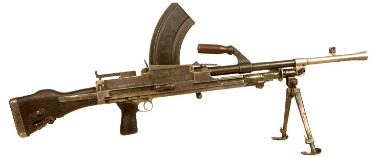 Deactivated WWII Enfield MKI Bren Gun dated 1942