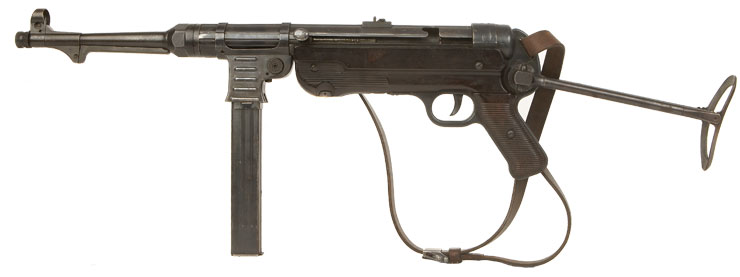 Deactivated Old Spec WWII German MP40 Machine Gun