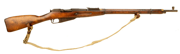 Deactivated WWII Russian Mosin Nagant Rifle. Dated 1943