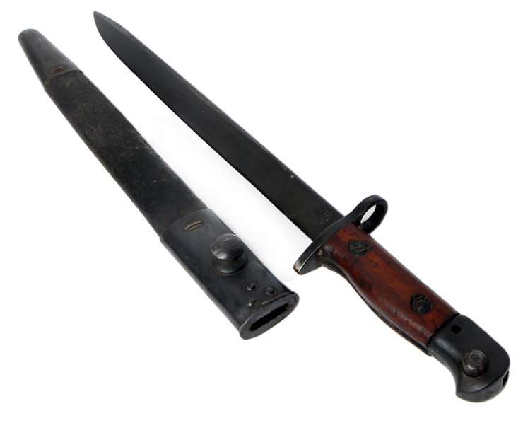 WWII Indian 1907 Pattern SMLE Bayonet & Scabbard