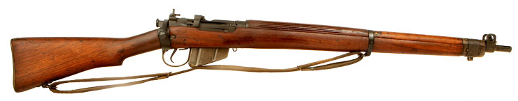 Deactivated Second World War British made Lee Enfield No4 MKI rifle