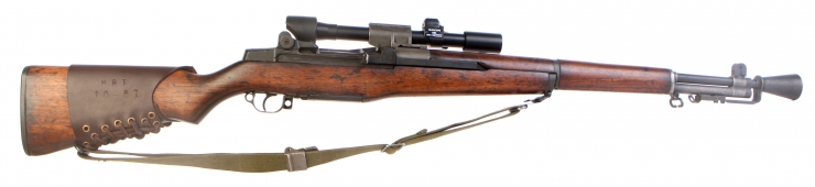 Deactivated WWII M1 Garand Converted to M1D Sniper