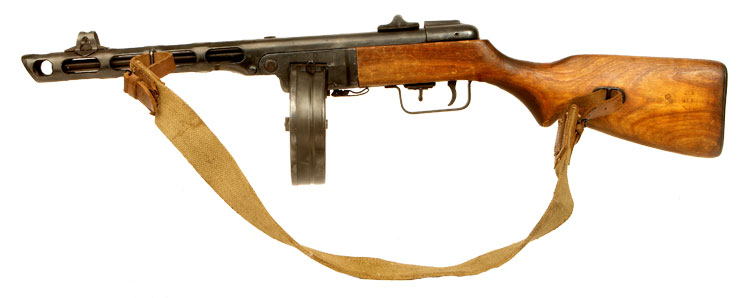 Deactivated WWII Russian PPSH41 SMG