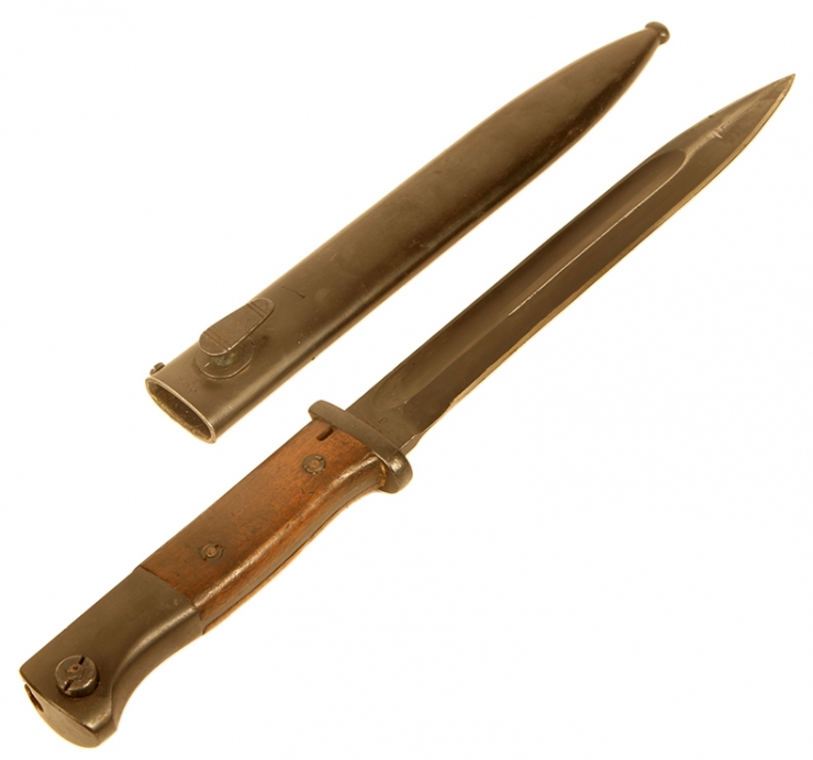 Matching Makers & Numbers WWII K98 Bayonet & Scabbard