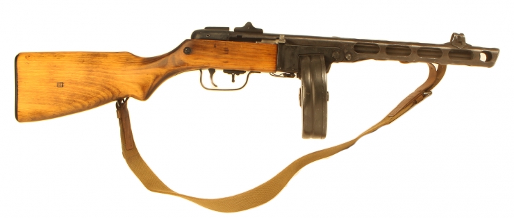 Deactivated WWII Russian PPSH41, dated 1944 with ALL matching numbers