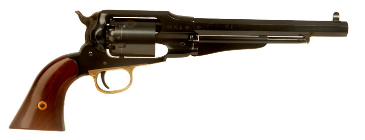 Deactivated Uberti Remington New Army model .44 percussion revolver.
