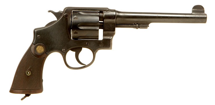 Deactivated Rare Australian Issued WWI Smith & Wesson .455 Second Model Revolver.