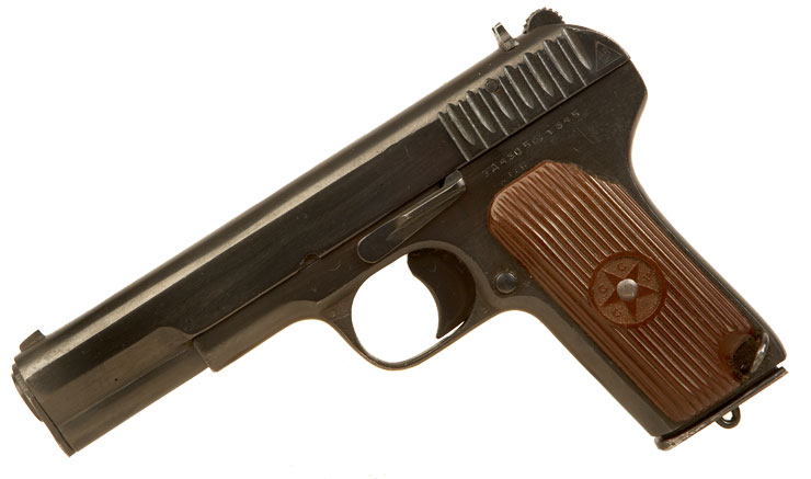 Deactivated WWII Russian Tokarev TT33 Pistol.
