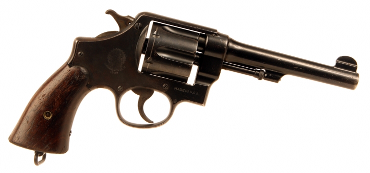 Deactivated WWII Era Smith & Wesson M1917 Revolver