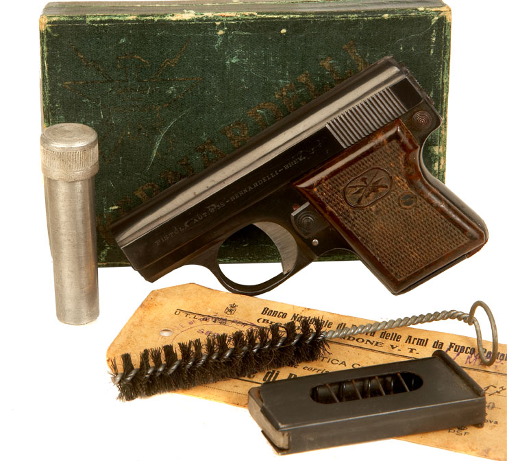 Deactivated Bernardelli Pocket Pistol Complete with Box & Accessories