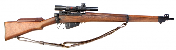 Deactivated WWII British Lee Enfield No4T Sniper Rifle