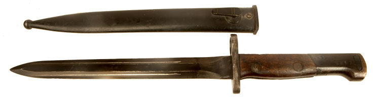 A Belgium Army Marked FN 49 Rifle Bayonet & Scabbard