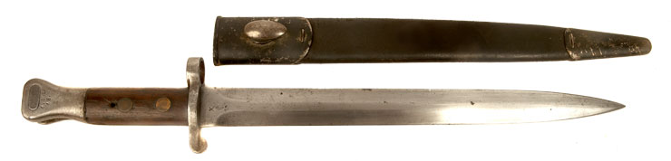 Long Lee/Metford Rifle Pattern 1888 Bayonet & Scabbard issued to North Lancashire Regiment