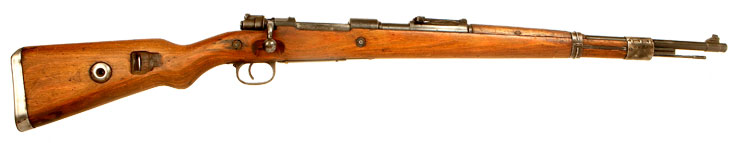 Due in Deactivated WWII German K98 manufactured by Gustloff