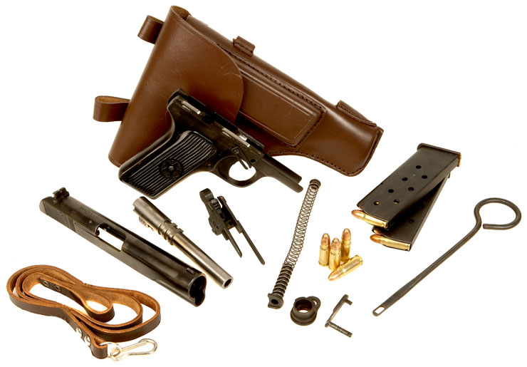 Deactivated Russian Tokarev T33 Pistol with Accessories