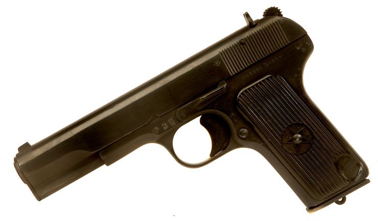 Deactivated Russian Tokarev TT33 pistol