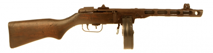 Deactivated Chinese PPSH41 Type 50 submachine gun - Korea / Vietnam War Era