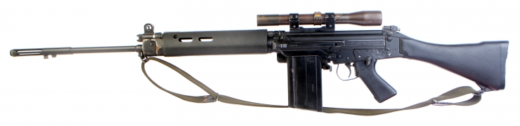 Deactivated RARE British SLR L1A1 with Scope