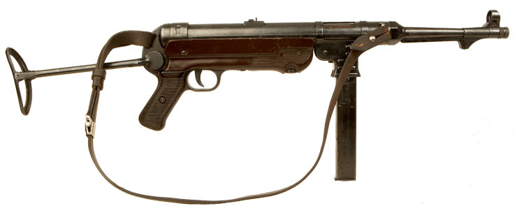 Deactivated OLD SPEC WWII German MP40 660 Coded Dated 1940