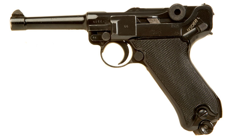 Rare Deactivated WWII Nazi Black Widow Luger Dated 1941