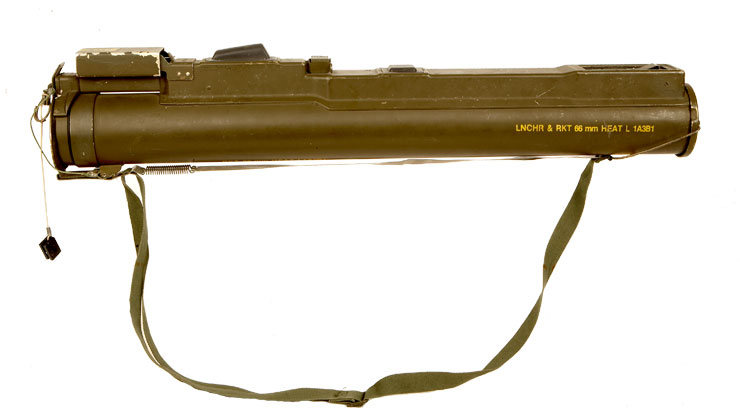Deactivated British Issued LAW (Light Anti-Tank Weapon) 66mm  L1A2B1 rocket launcher