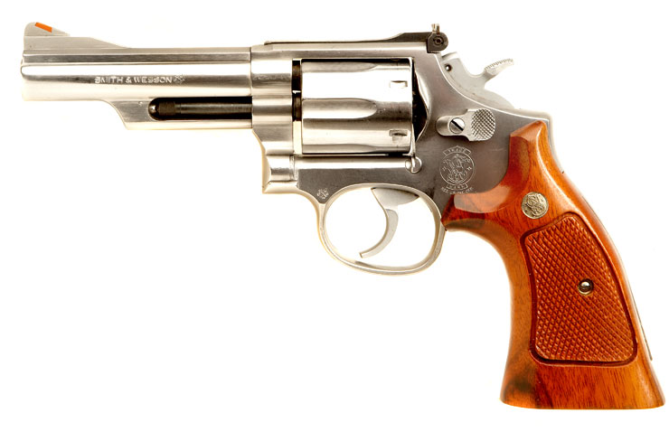 Deactivated Smith & Wesson Model 66-2 .357 Stainless Revolver.