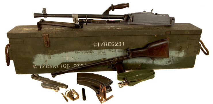 Deactivated 1943 MKII Bren Gun. Manufactured by Monotype Corporation (M67)