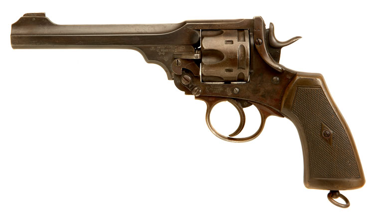 Deactivated First World War Webley MK6. 455 Revolver .