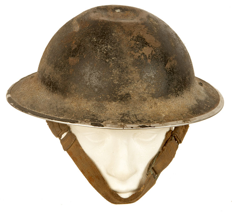 An early Second World War dated, Dunkirk era British Brodie MKI Helmet.