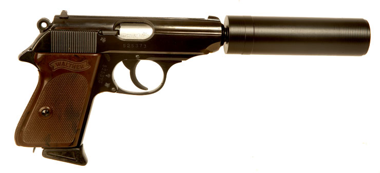 Deactivated Walther PPK with Dummy Silencer