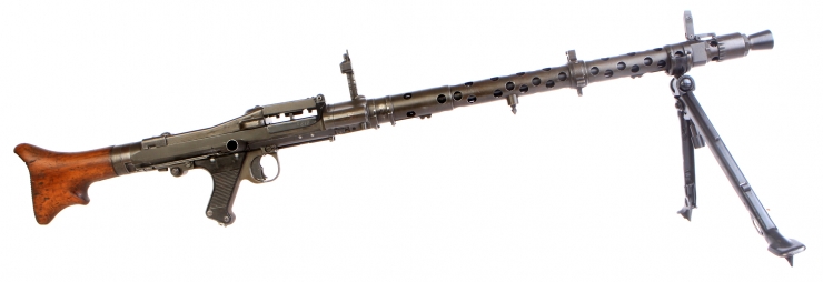 Deactivated WWII German mg34 machinegun