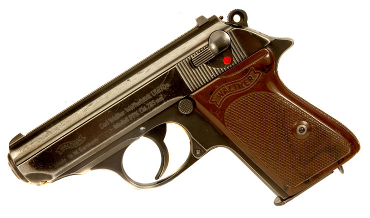 Deactivated Walther PPK with accesssories