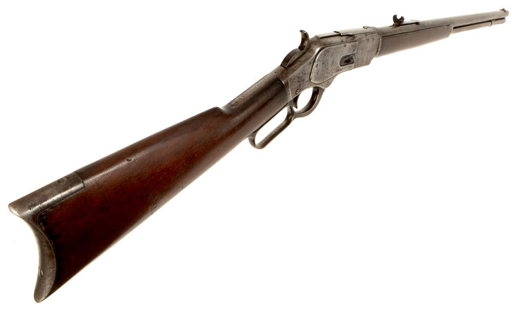 Deactivated Old Spec Winchester Model 1873 Under lever Rifle.