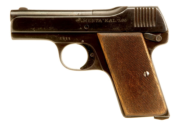 Rare Deactivated WWI German Menta 7.65mm Pistol