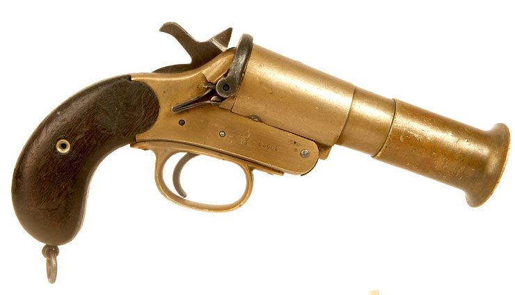 Deactivated WWI Webely MKIII* Flare Pistol
