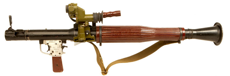 Deactivated RPG-7 with scope and accessories