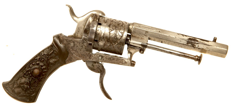 Antique Obsolete Calibre 7mm Pinfire Revolver
