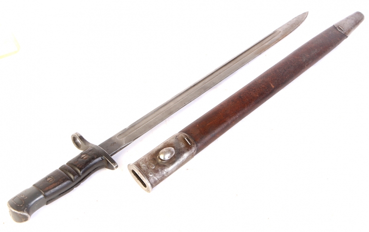 WWI Enfield P14 / P17 Bayonet and Scabbard