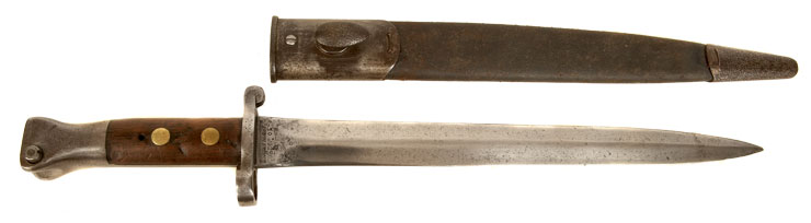 Long Lee/Metford Rifle Pattern 1888 Bayonet & Scabbard