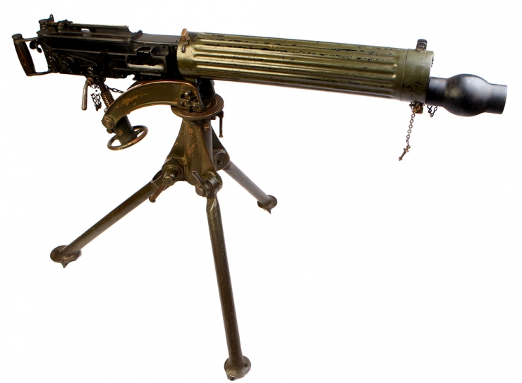 Deactivated 1917 dated Vickers Machinegun with Tripod