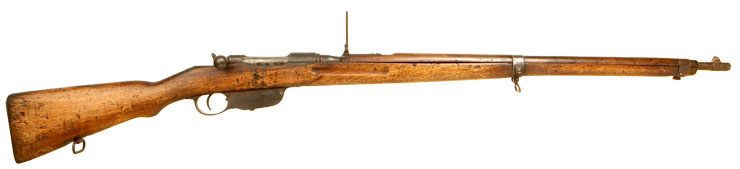 Deactivated WWI Steyr-Mannlicher M1895 (Steyr M95) straight pull rifle.